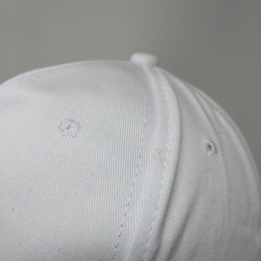 Bee Slideback Hat White Medium Adjustable Embroid… - image 4